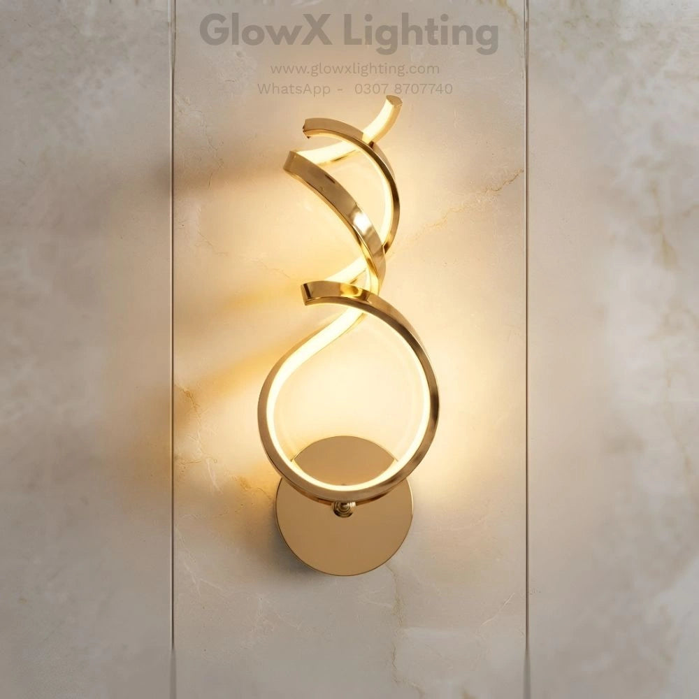 Gold Wave Sconce