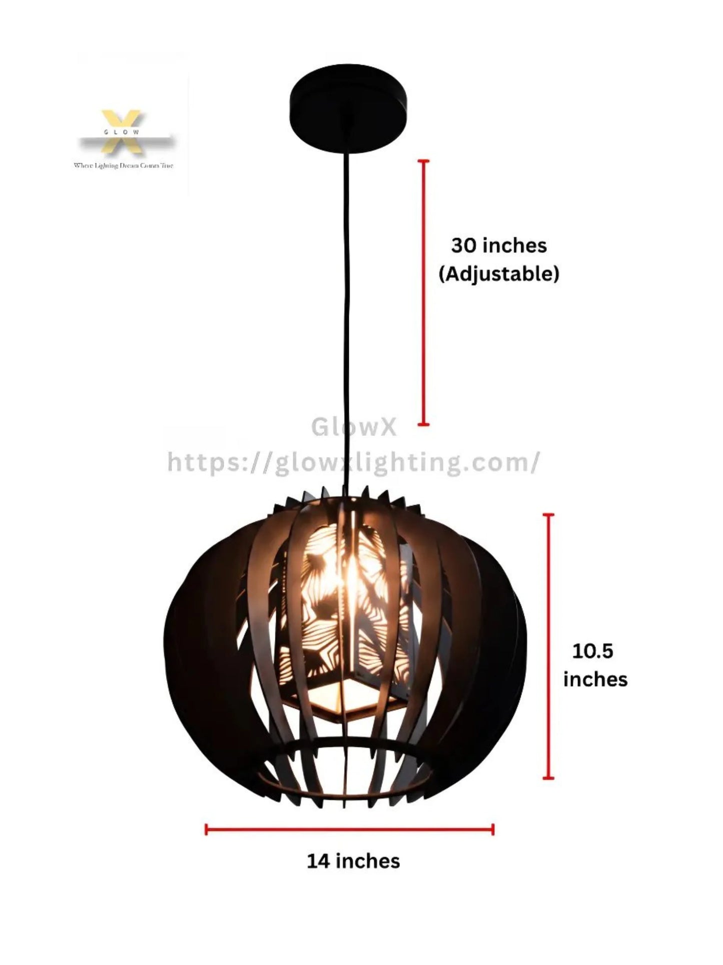 Wooden Hanging Lamp