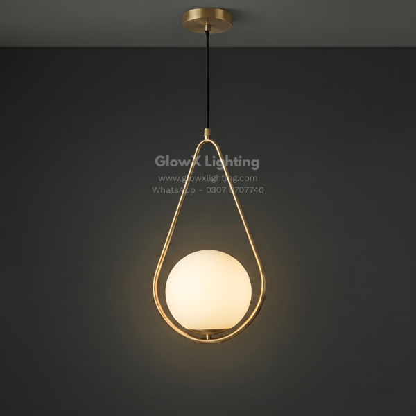Milky Glass Hanging