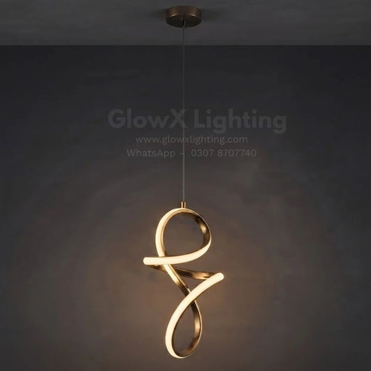 Gold Spiral Pendant