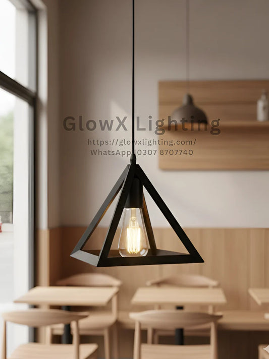 Geometric Triangle Lamp