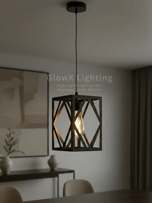 Geometric Cage Lamp
