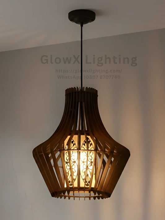 Wooden Hanging Lamp