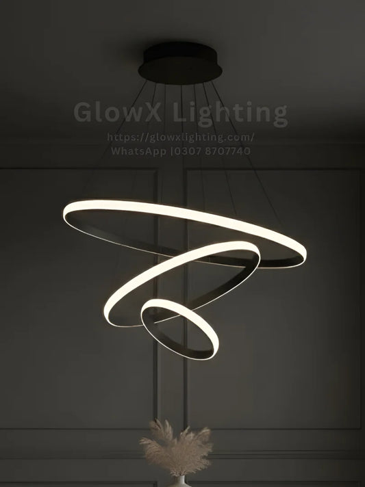 Black RingO Chandelier