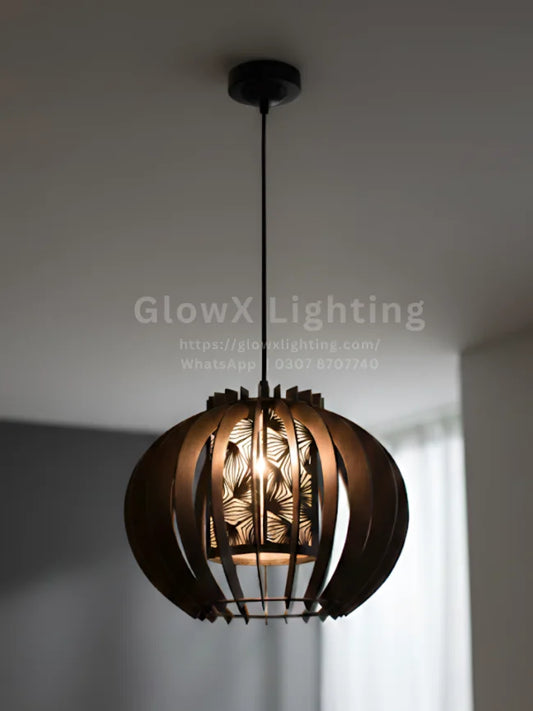 Wooden Hanging Lamp