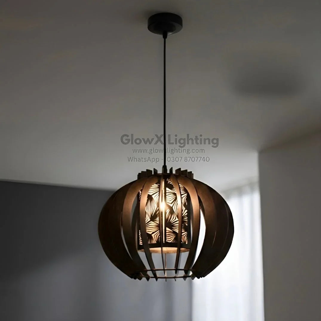 Wooden Hanging Lamp