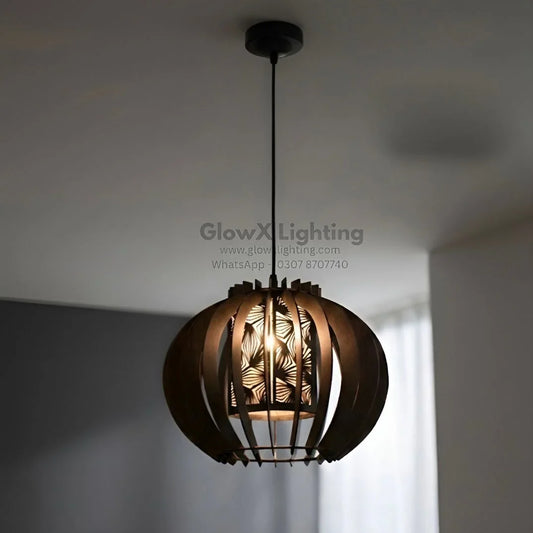 Wooden Hanging Lamp
