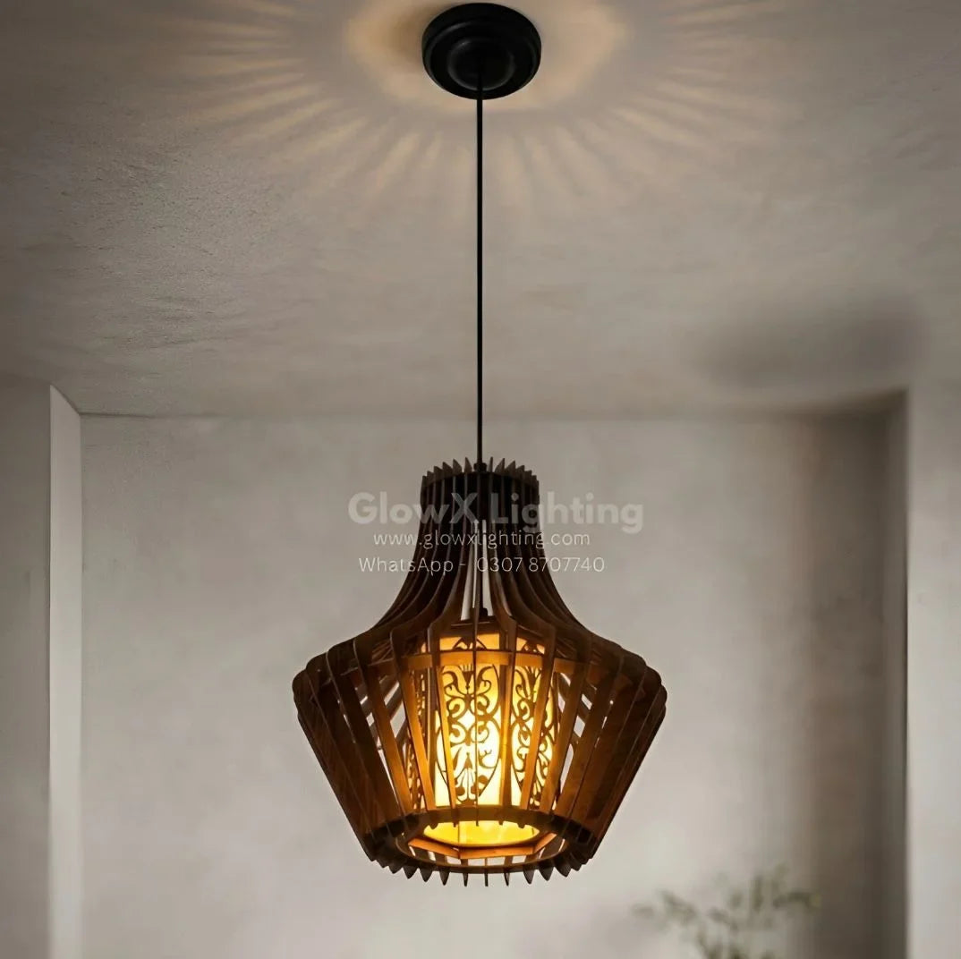 Wooden Hanging Lamp