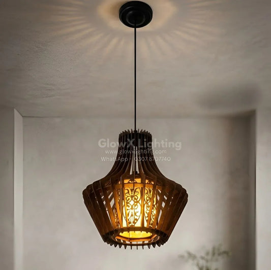 Wooden Hanging Lamp