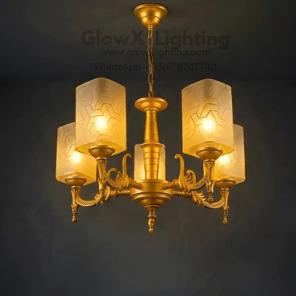 Gold Frost Chandelier